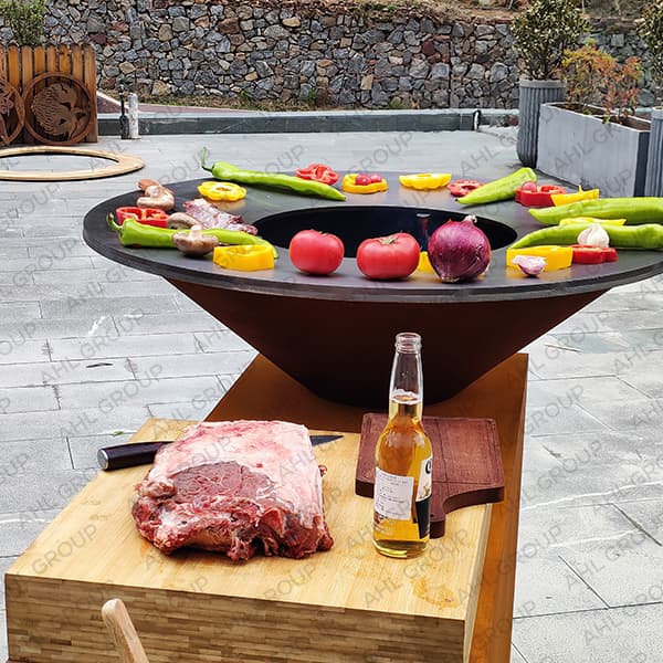 Durable Corten BBQ Outdoor Barbecue Grill Commentaire
